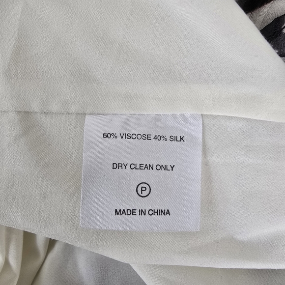 Marie Oliver Venus Caftan Silk Blend Maxi Dress Zebrawood Print XL Long Sleeve - Picture 14 of 16